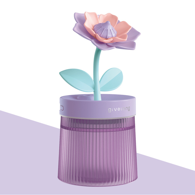 flower air humidifier desktop sunflower humidifier bedroom gardenia seven-color ambience light sprayer Application Scenario