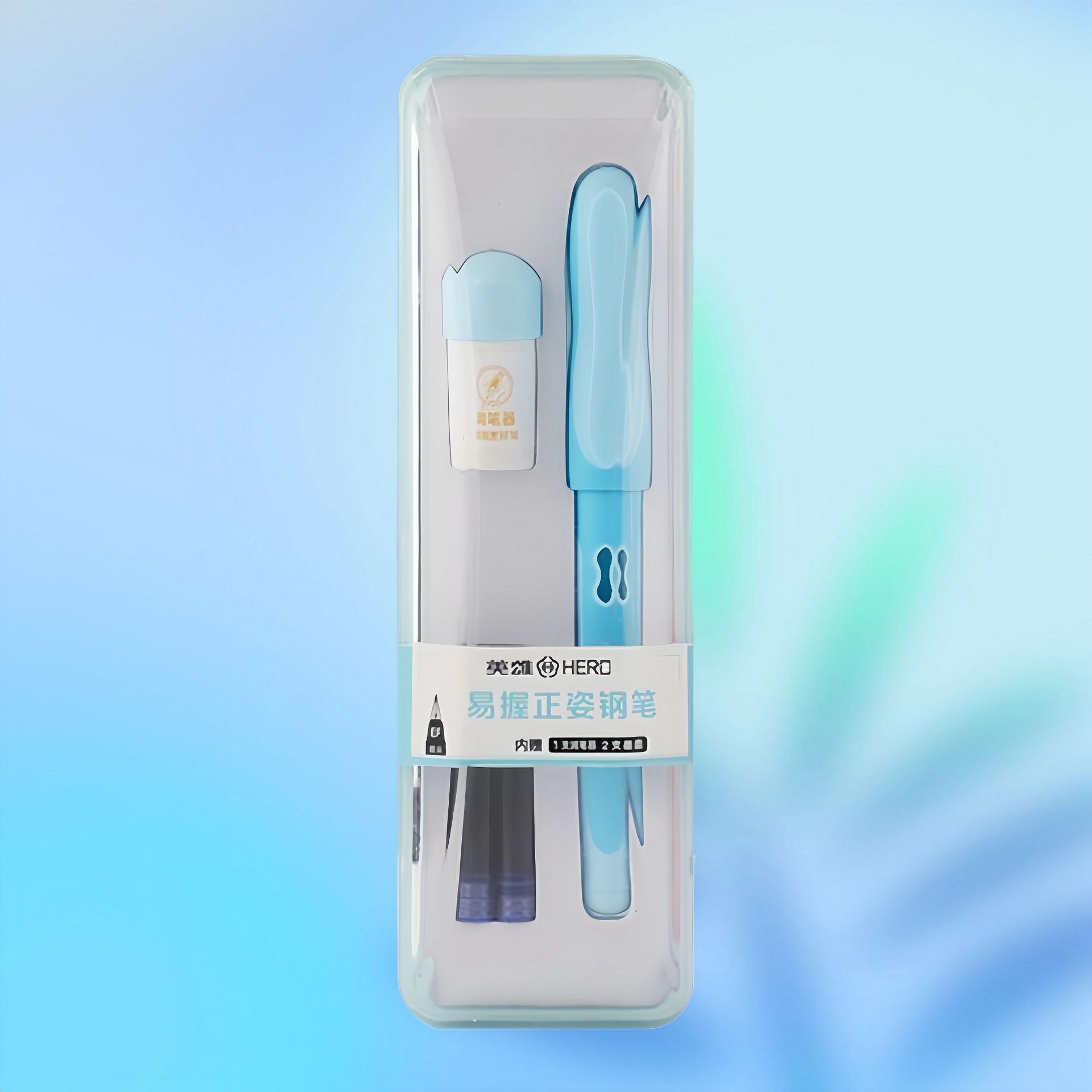 hero pen p339 student flexible glue positive posture iridium pen erasable fashion simple signature pen replacement ink sac pen details Picture