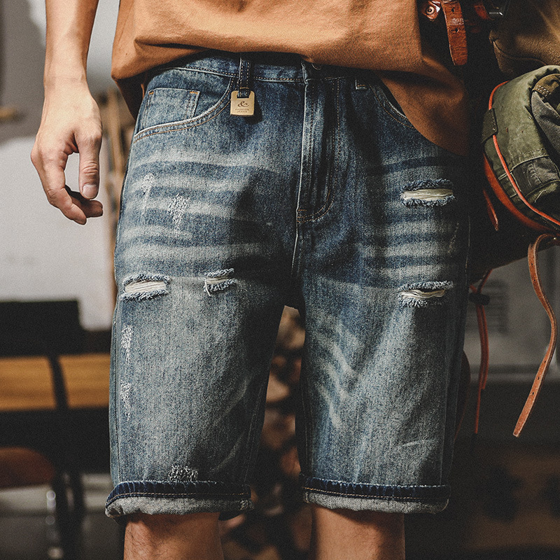 american retro spring and autumn jeans men's 2025 loose straight trendy brand pants men's washed stonewashed casual pants men full figure