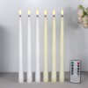 led remote control long brush holder electric candle lamp cross-border amazon million christmas plastic simulation strip bullet candle full figure
