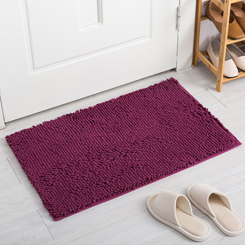 chenille floor mat bathroom entrance floor mat bathroom absorbent non-slip floor mat bedroom carpet kitchen door mat wholesale details Picture