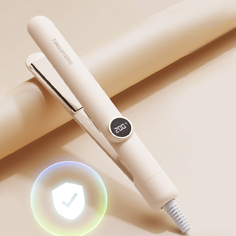 chigo plywood hair straightener digital display for curling or straightening shaping anion small portable hair straighter female hair curler full figure