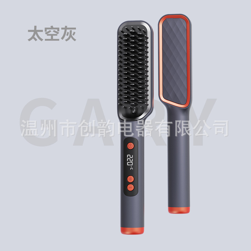 straight comb new lcd hair straightener anion does not hurt hair dormitory available for curling or straightening artifact for a lazy cross-border details Picture