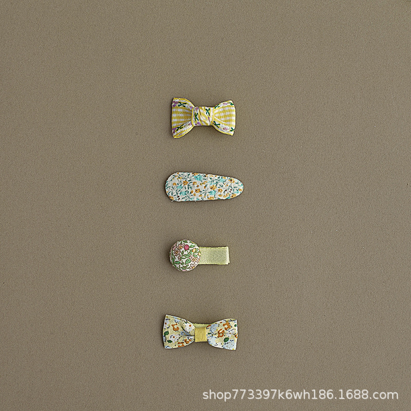 baby small hairclip cloth wrapper bang clip children's clip does not hurt hair babies' headwear girls hair accessories infant hairpin full figure