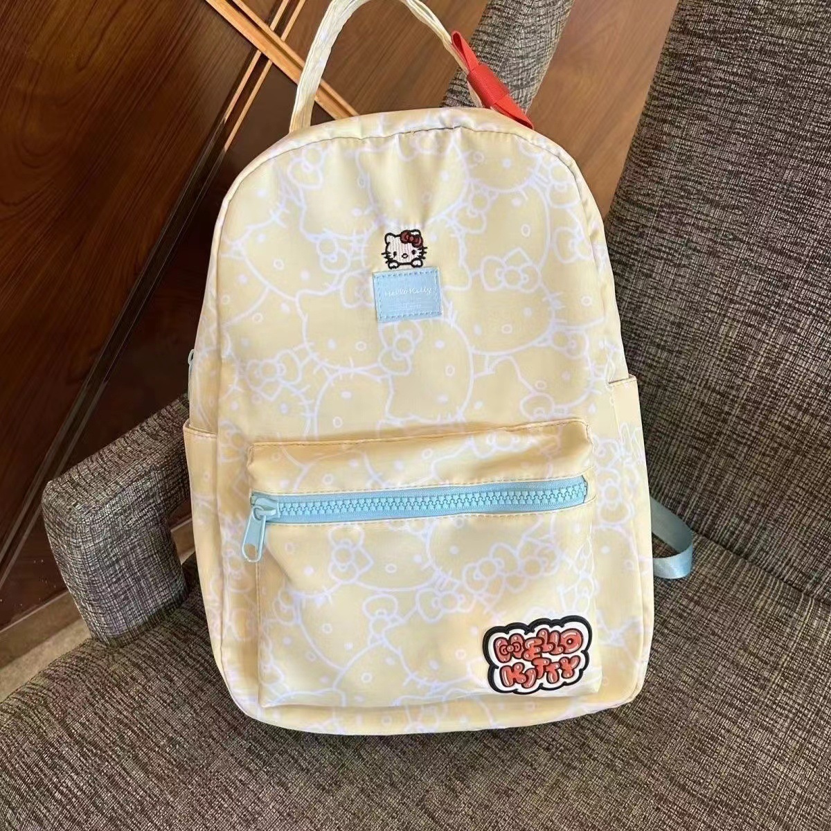 2024 new hellokitty joint name nova trendy brand backpack girls cute and lightweight back student schoolbag full figure
