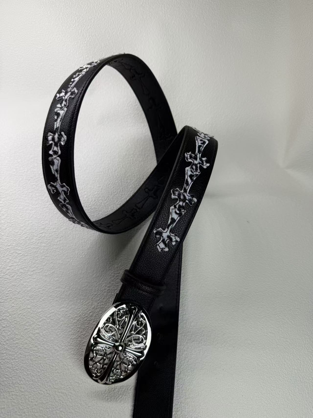 personalized lychee pattern white crowe new belt men's and women's artistic youth belt retro fashion vine roller Application Scenario
