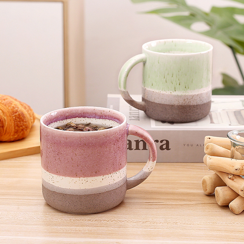 amazon large capacity good-looking ceramic mug household coffee cup office ceramic cup factory wholesale details Picture