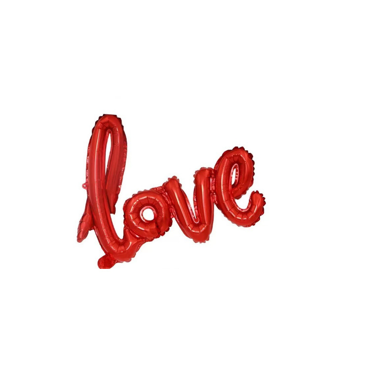 one-piece love aluminum balloon large and small sizes letter balloon valentine's day confession proposal birthday wedding decoration Application Scenario