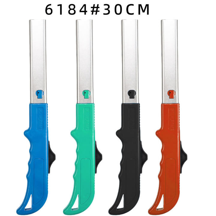 long brush holder igniter gun lighter lengthened burning torch inflatable gas stove open flame long mouth lighter fire stick firewood Specification drawing