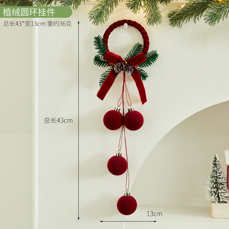 new christmas atmosphere bell bow pendant christmas tree decorative ornaments mall and shop activity accessories Item Picture