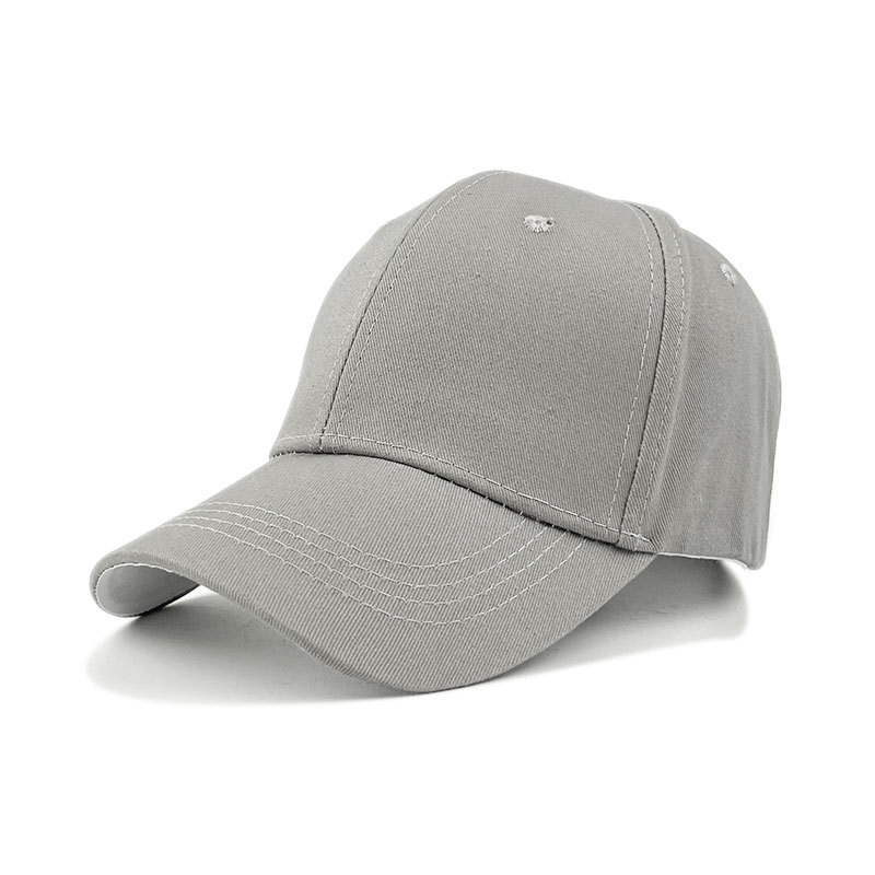 new light board hard top cotton baseball cap simple sun-proof advertising embroidery hat solid color peaked cap wholesale details Picture