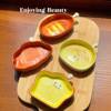 cute bread head ceramic plate household dumplings seasoning dish ceramic barbecue saucer dish sauce dish vinegar dish saucer Item Picture