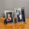 simple crystal glass photo frame 6-inch 8-inch 7 creative photo frame table decoration advanced sense a4 certificate award display frame full figure