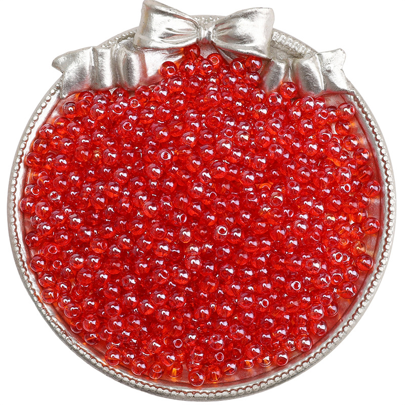 4mm high quality solid color round beads bead handmade diy bracelet necklace bracelet beads keychain pendant loose beads accessories full figure