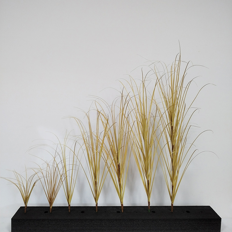 simulation green plant onion grass reed grass single home decoration dogtail grass fake grass small grass grass simulation plant details Picture