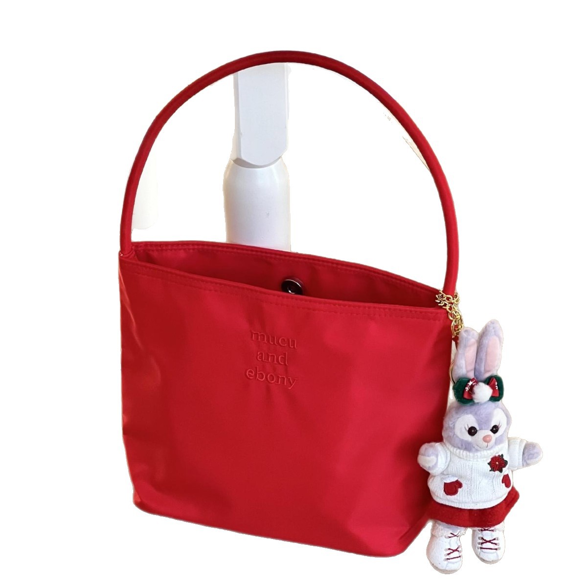 south korea much and eboy2025 new bucket bags women's simple casual all-match handbag nylon armpit Item Picture