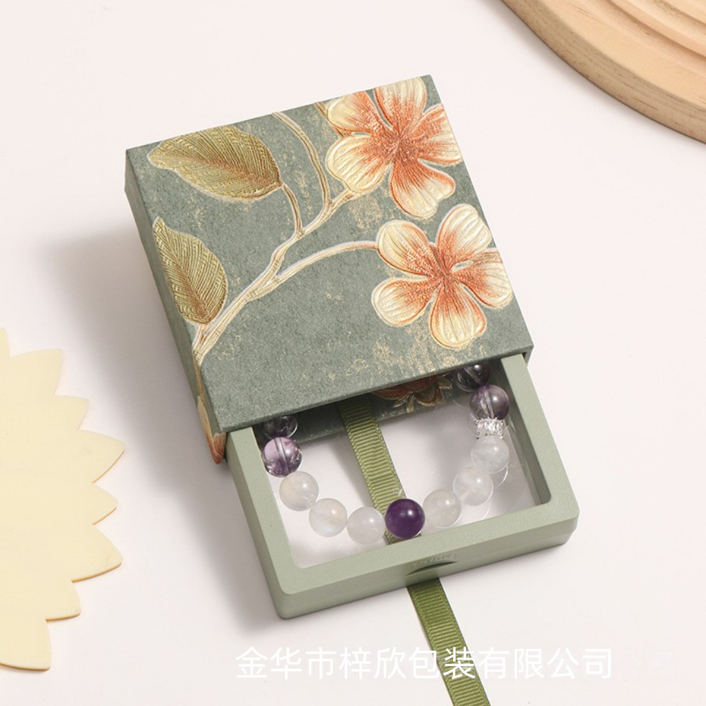 pe film suspension box display organizer jewellery box crystal bracelet box advanced sense bracelet box details Picture