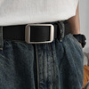 lazy punch-free belt unisex simple non-hole belt jeans belt belt ins korean style fashion belt Specification drawing
