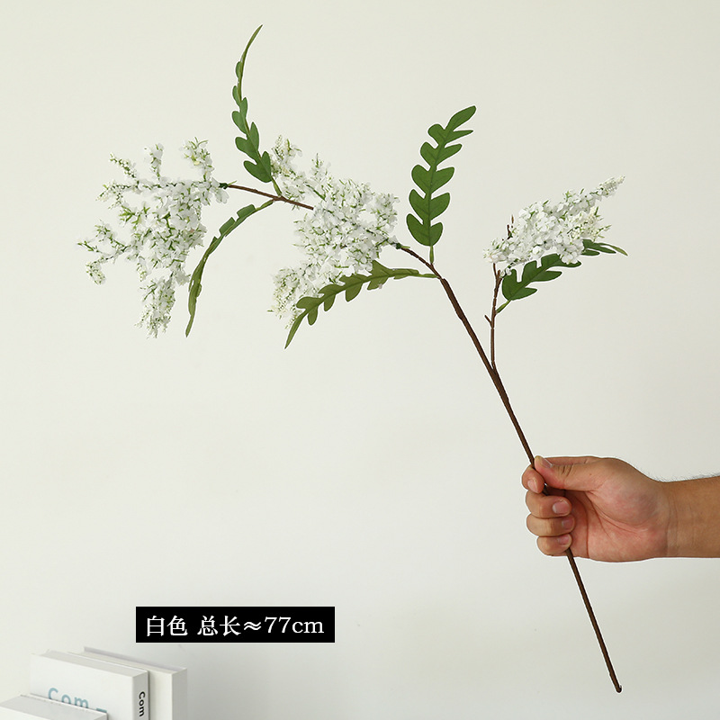 high-profile figure single stem raw silk huai rui acacia flowers fake flower furnishings wedding celebration decoration decoration high-grade artificial flower wholesale Application Scenario