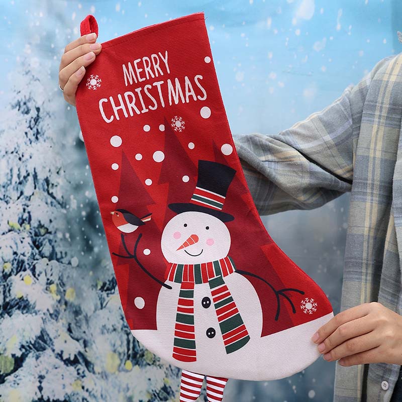 new christmas stockings decorative gift bag christmas children's gift socks christmas tree pendant home decorations pendant Application Scenario