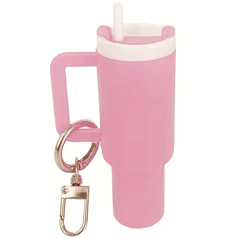 cross-border new product large ice cup key chain stanley stanley keychain pendant can hold lipstick backpack hanger Item Picture