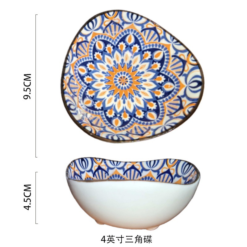 ceramic morocco small plate restaurant seasoning dish sauce dish snack plate dish saucer dish soy sauce small bowl spice powder dish Item Picture