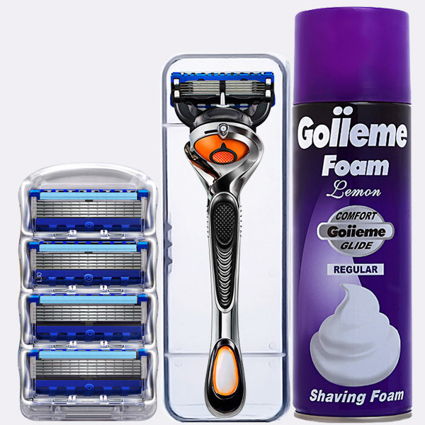 5-blade razor manual shaver shaving shaver men's universal zhishunfeng beam 5 hidden details Picture