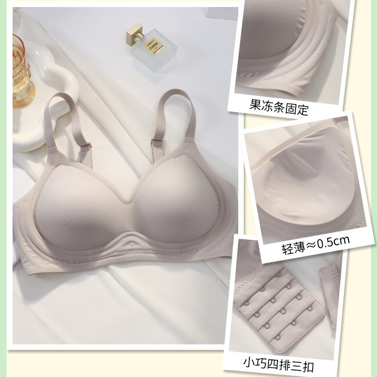 cartoon chest seamless underwear women's small chest push-up thin outer chest expansion type wireless upper support comfortable soft support bra Application Scenario