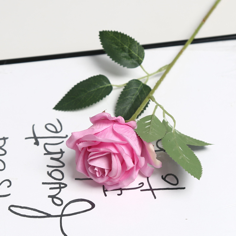 fake/artificial flower new red wedding wedding celebration decoration road lead flower outdoor shooting props soft silk flower Item Picture