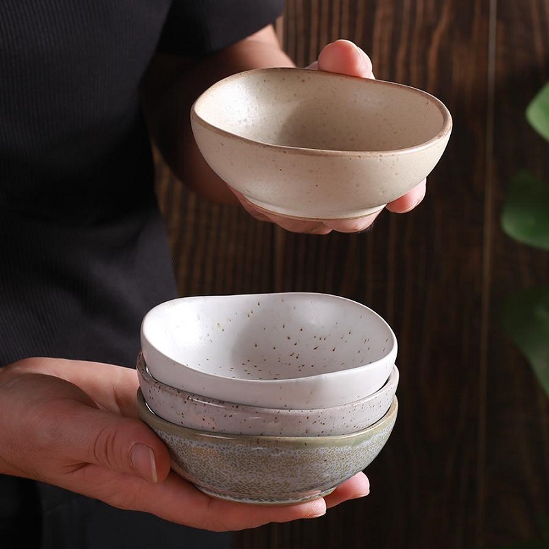kai kai er creative saucer dish household ceramics soy sauce vinegar dish good-looking sauce dish saucer seasoning dish cross-border details Picture