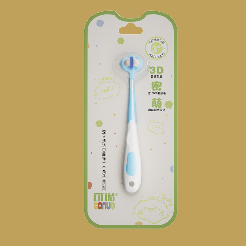 kenuo c487 three-sided three-dimensional package children soft-bristle toothbrush single independent packaging baby teeth cleaning quick brush Application Scenario