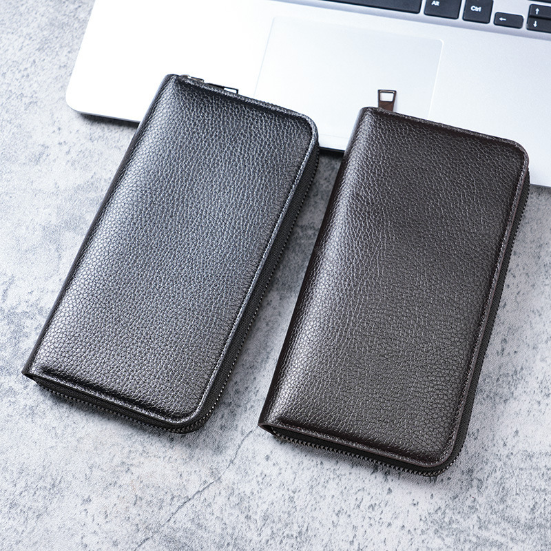 long men's zipper wallet large capacity wallet clutch mobile phone bag casual business cards money Application Scenario