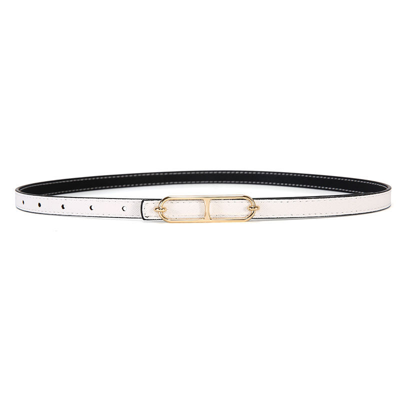 women's belt genuine leather made korean versatile new waist belt ladies' pin buckle fashion decorative jeans ins style simple Application Scenario