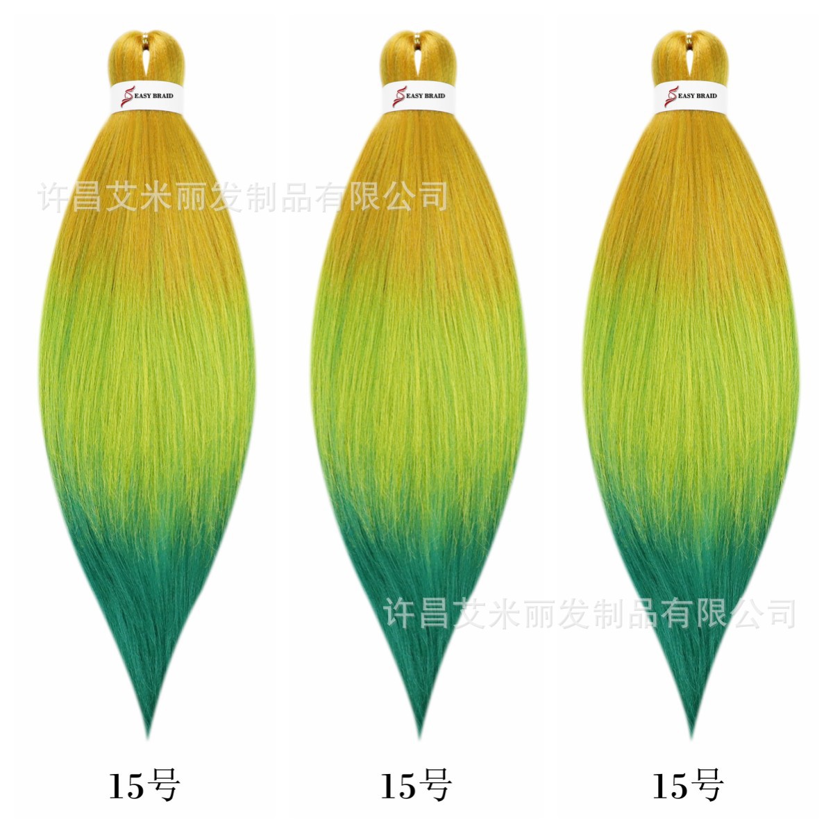 easy braid low temperature silk monochrome gradient color hair extension dreadlocks hair wig chemical fiber wig ez big braid Application Scenario