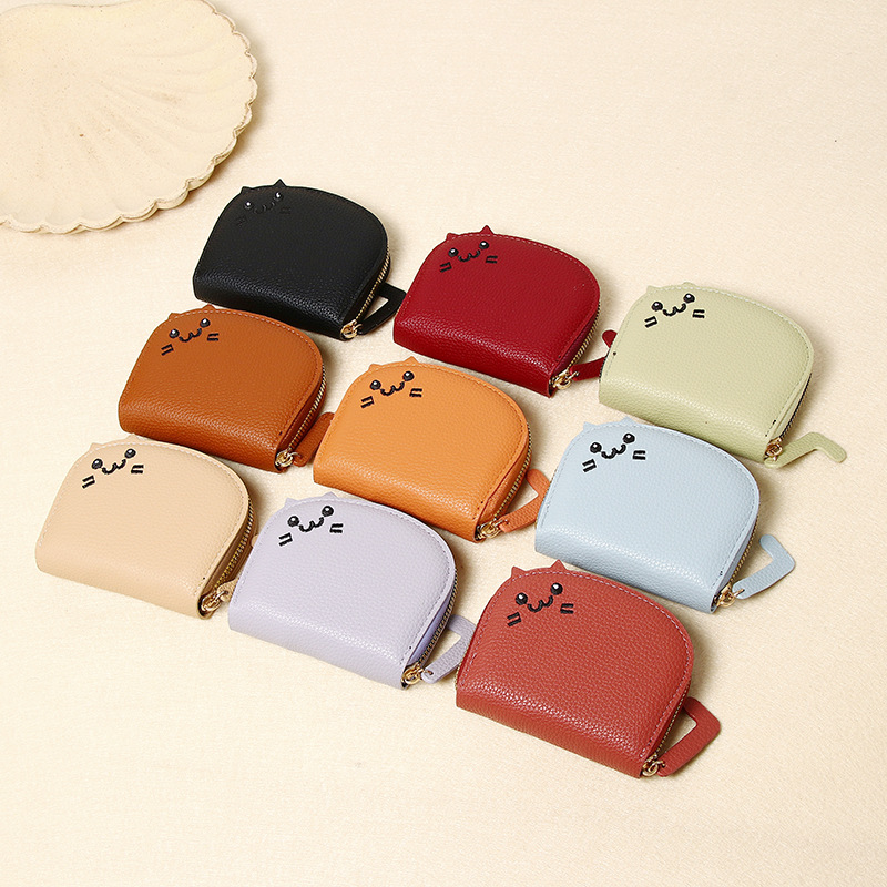 cross-border 2024 new  card holder ladies small online influencer cute multi-card-slot card holder advanced cartoon change purse full figure