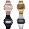 2023 steel belt led electronic watch ultra-thin gold and silver cold light watch f91w steel belt harajuku style fashion multi-function watch Item Picture