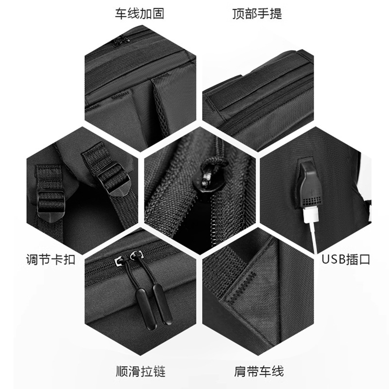 computer backpack men's high-grade large capacity backpack men's commuter business travel backpack leisure schoolbag Application Scenario