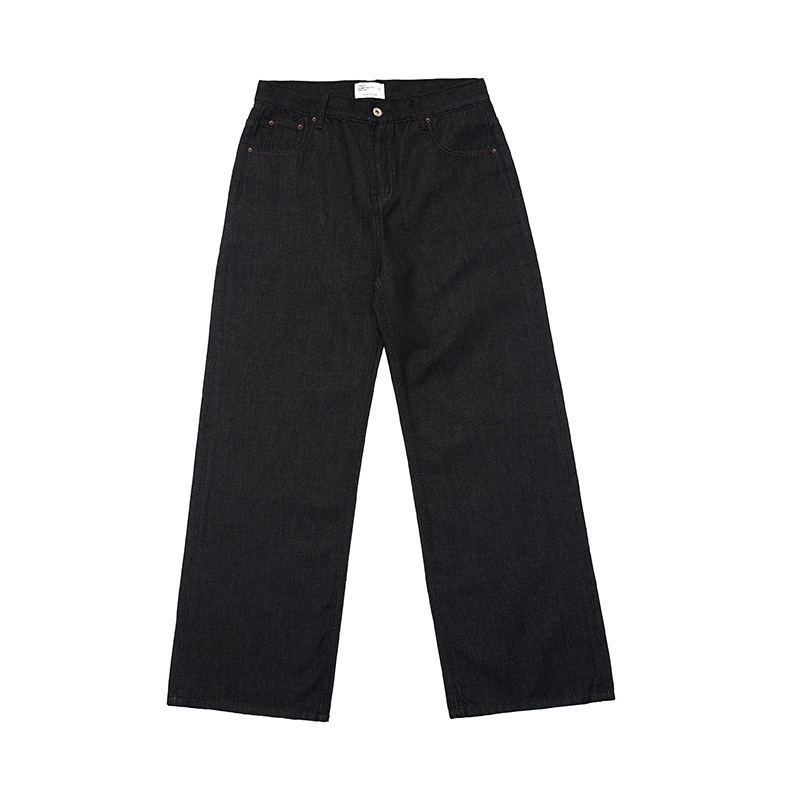 unf 13oz dark blue original cow 2021m style classic loose straight cleanfit jeans for men and women Item Picture