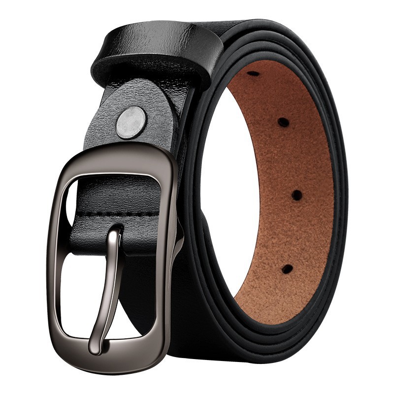 hot selling women's leather belt genuine leather women's leather korean style belt pin buckle decoration fashion all-matching factory wholesale Specification drawing