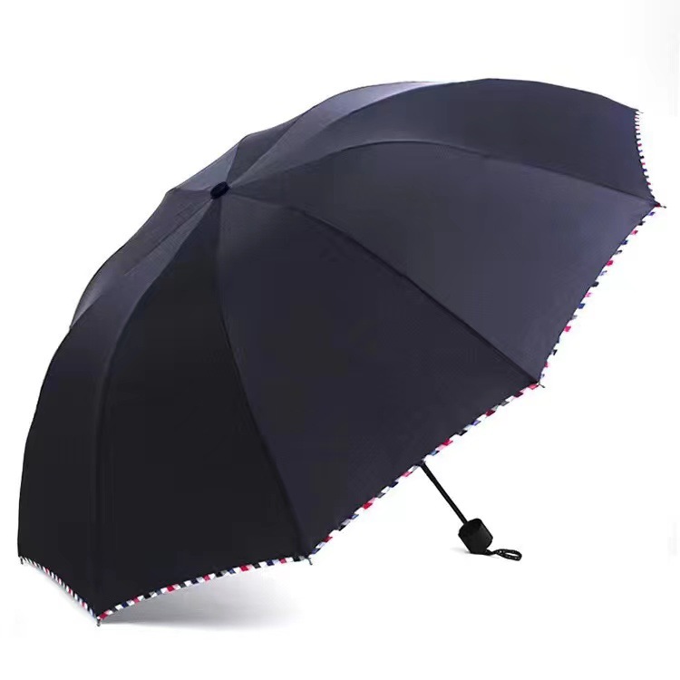 10 bone automatic umbrella wholesale rain or shine dual-use umbrella three fold sun umbrella sun umbrella printing logo advertising umbrella Application Scenario