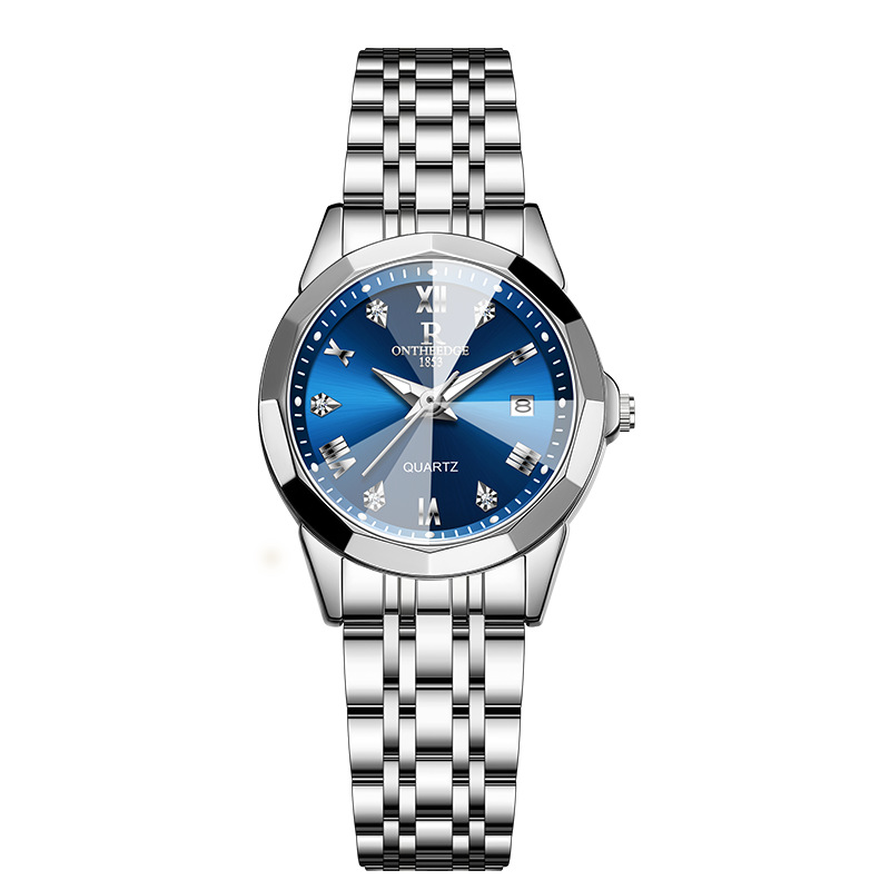 one piece dropshipping fashion couple quartz watch men's electronic watch double calendar waterproof student watch girl temperament Application Scenario