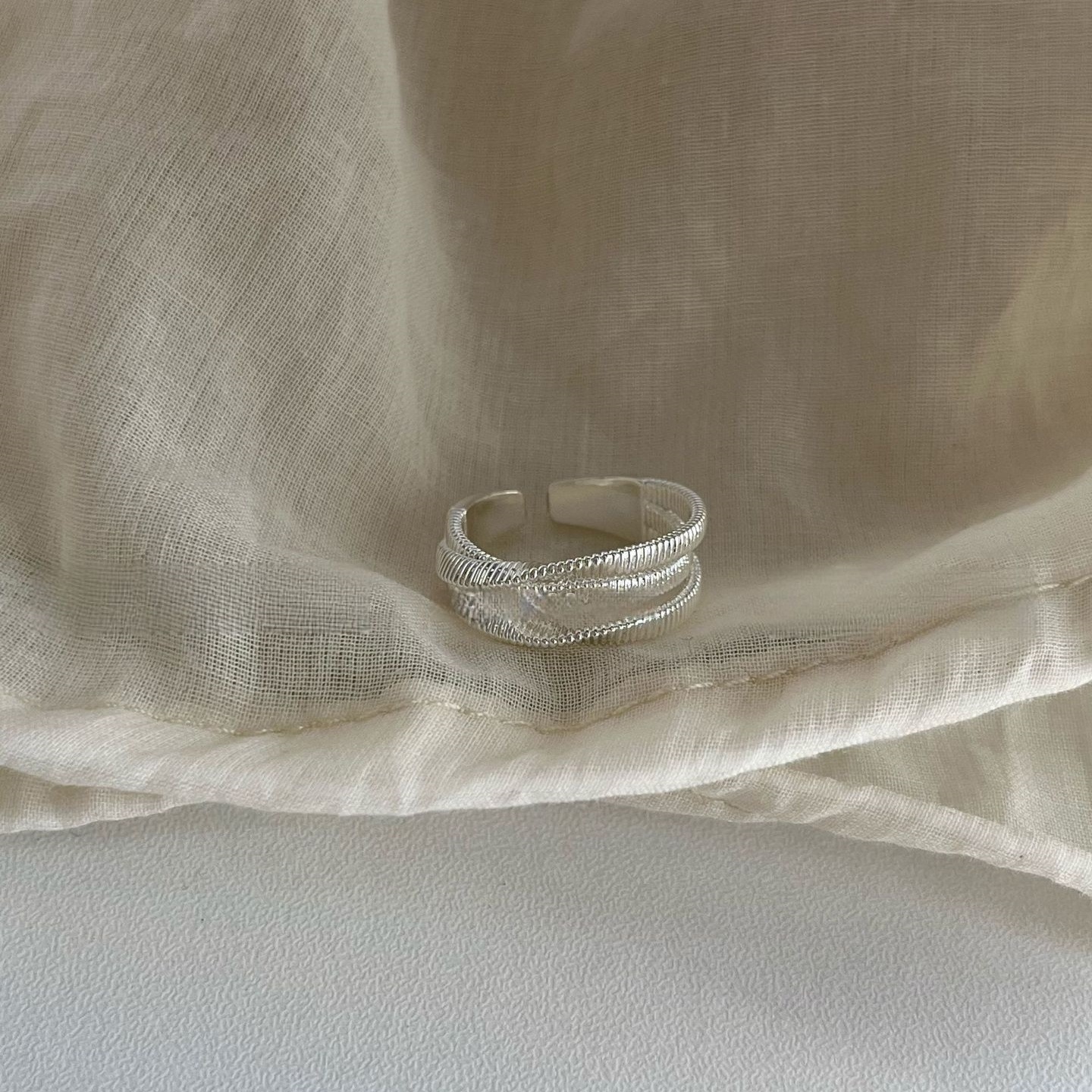 summer retro heavy industry 925 sterling silver ring for women special interest light luxury high-grade non-fading ins style all-matching silver accessories Application Scenario