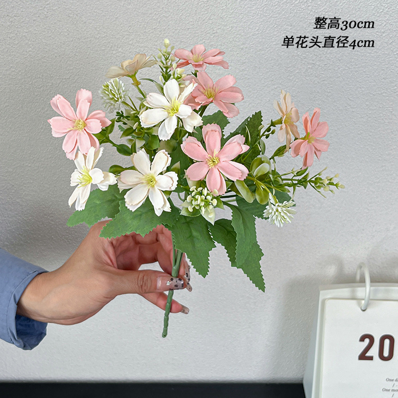 single stem 5-branch aisha butterfly chrysanthemum artificial/fake flower silk flower and plastic flower home decoration flower arrangement decorative flowers cross-border Application Scenario