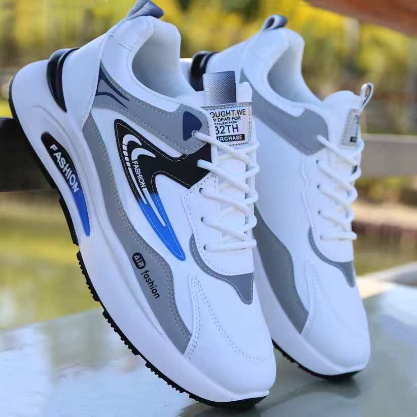men's shoes autumn new leather waterproof sports shoes trendy all-match casual daddy shoes soft bottom non-slip running shoes men Specification drawing