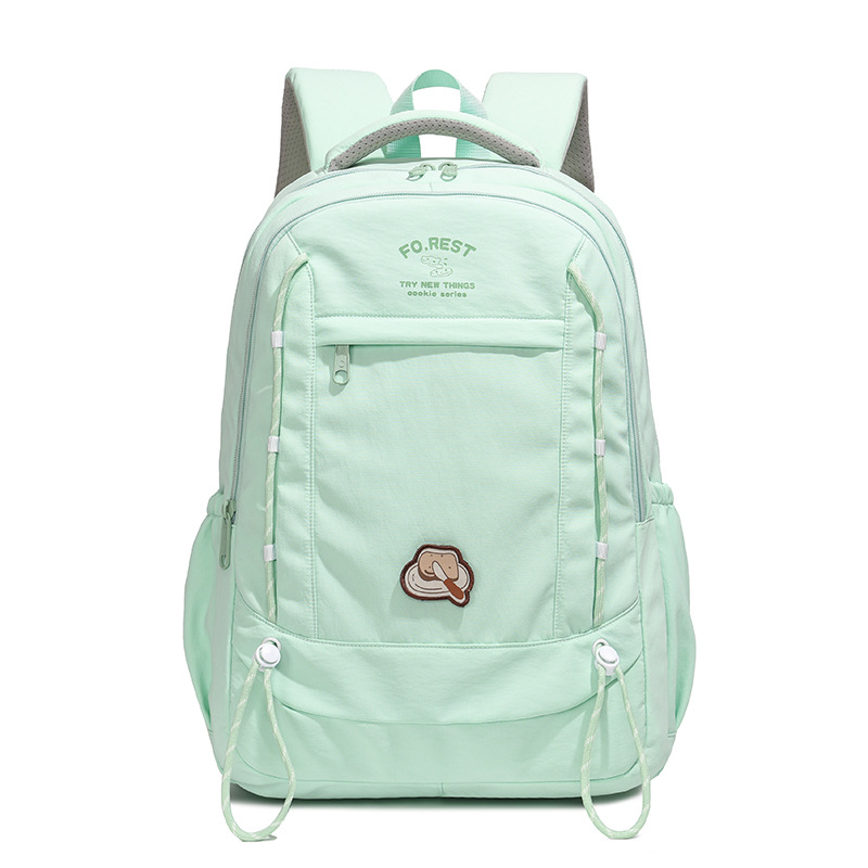 simple korean style contrast color new schoolbag convenient travel casual backpack good-looking stain-resistant large capacity backpack Item Picture