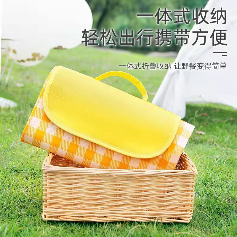 picnic mat extra thick band aluminum mold moisture-proof outdoor picnic camping beach tent waterproof lawn mat portable outing Specification drawing
