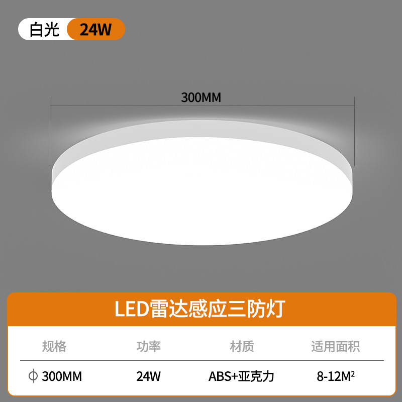 led inductive ceiling lamp voice-controlled corridor stairs aisle home entrance corridor automatic radar infrared sensor lamp details Picture
