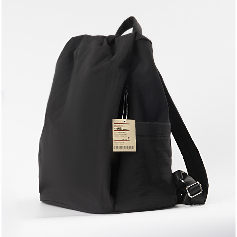 japanese-style printed casual backpack good backpack computer backpack large capacity versatile schoolbag solid color men and women simple full figure