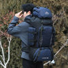new outdoor 90l large capacity hiking backpack lightweight waterproof backpack men's leisure hiking camping bag Item Picture
