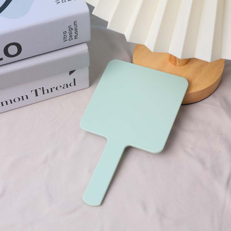 new 9*16 hand-hold mirror portable portable handheld mirror hd cosmetic mirror plastic cosmetic mirror printed logo small mirror Application Scenario